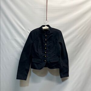 Contexi Navy Military Style Button Jacket Blazer Women’s Size 10